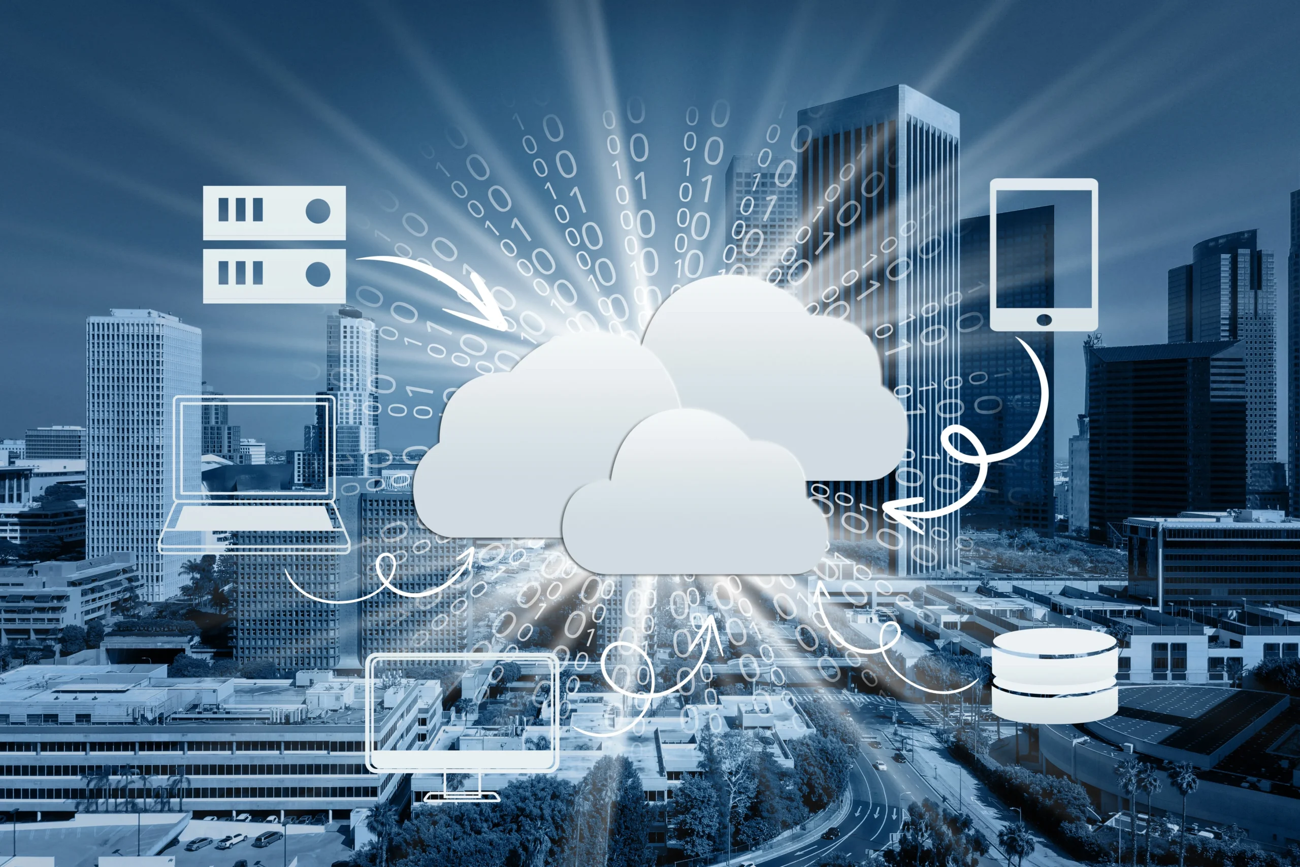 Saas Concept Collage